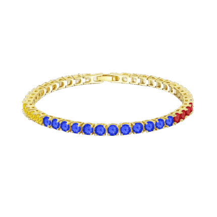 Pulsera Tenis Colección Tricolor